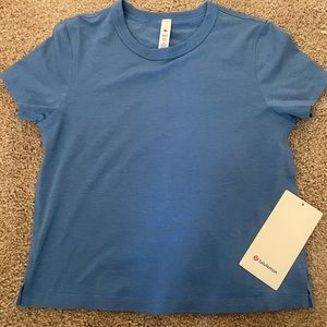 Brand New Lululemon Classic fit Cotton Blend Tee- Blue